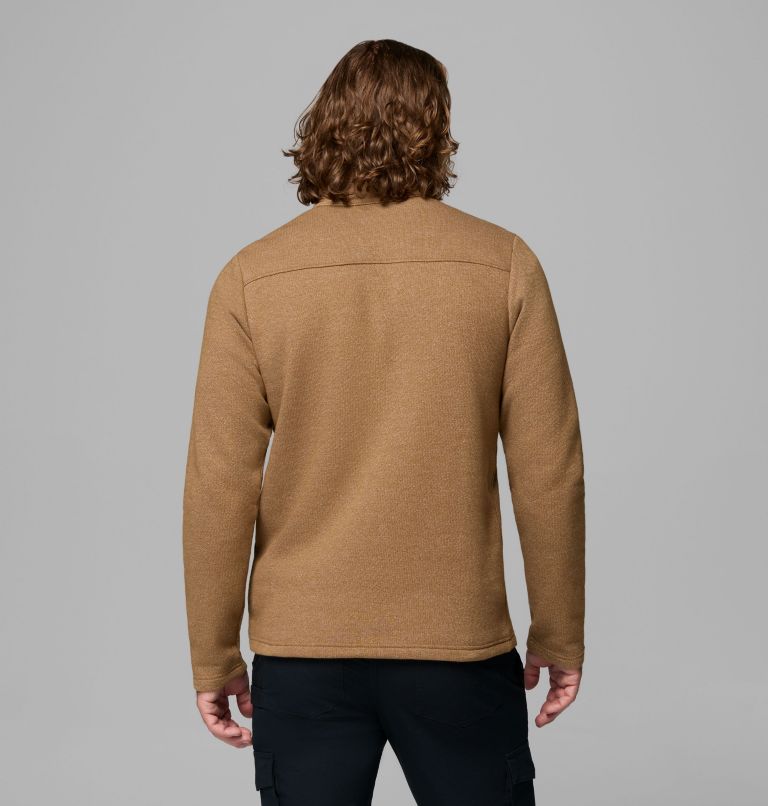 Men's Great Hart Mountain III Half Zip, Color: Delta Heather, image 3