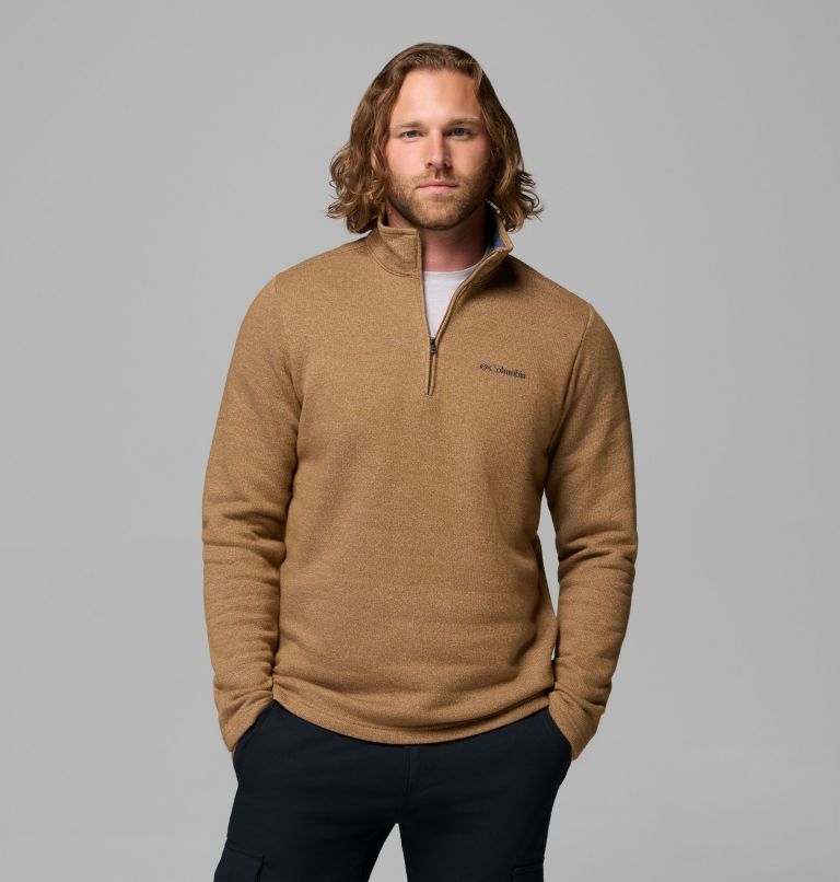 Men's Great Hart Mountain III Half Zip, Color: Delta Heather, image 1