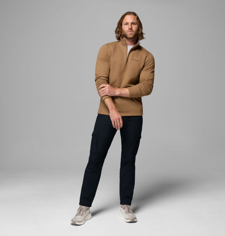 Men's Great Hart Mountain III Half Zip, Color: Delta Heather, image 2