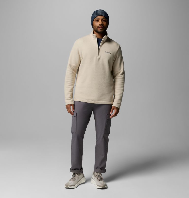 Men's Great Hart Mountain III Half Zip, Color: Dark Stone Heather, image 2
