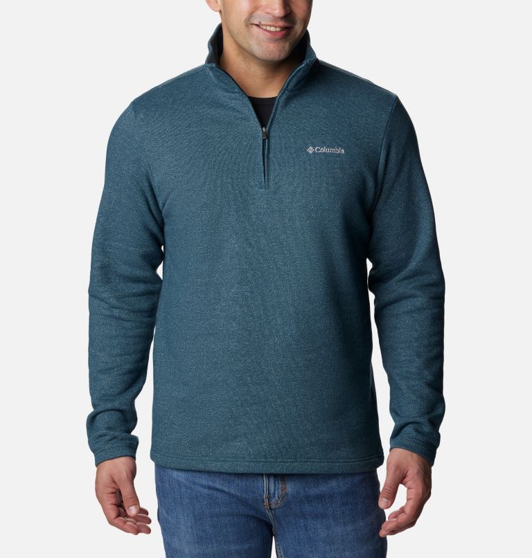 Mens Zip Neck Merino Jasper Golf Sweater