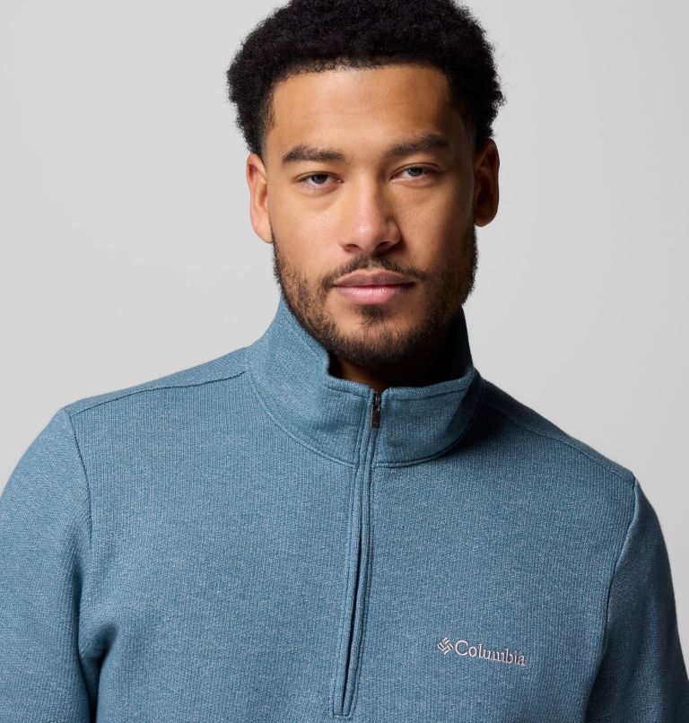 Men's Great Hart Mountain III Half Zip, Color: Everblue, image 5