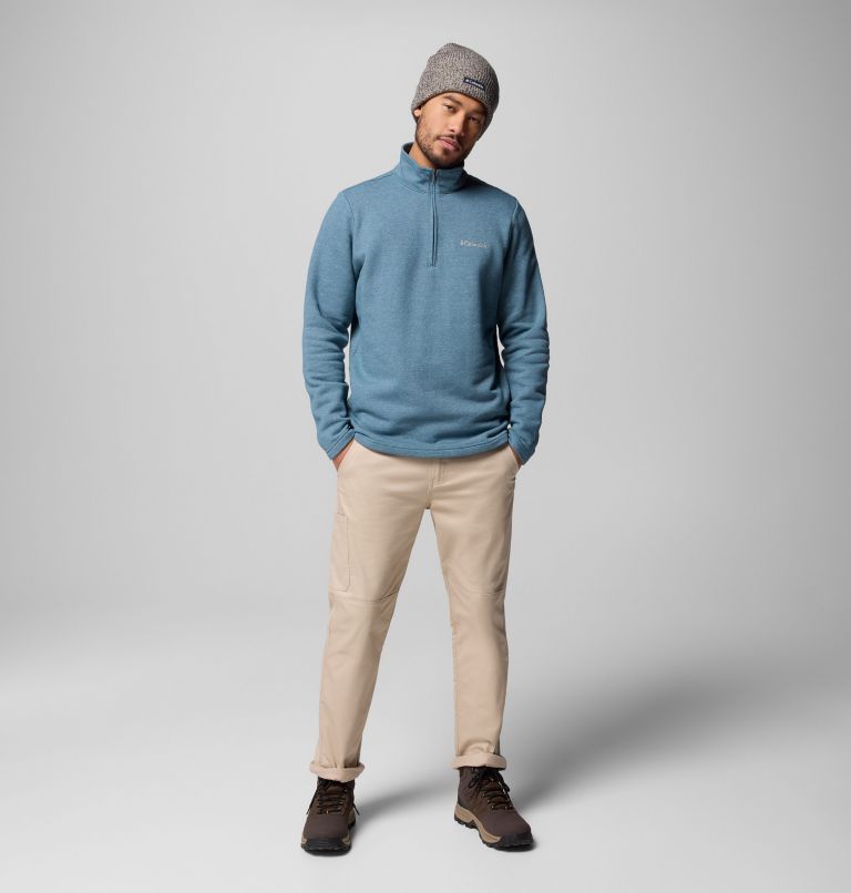Men's Great Hart Mountain III Half Zip, Color: Everblue, image 2