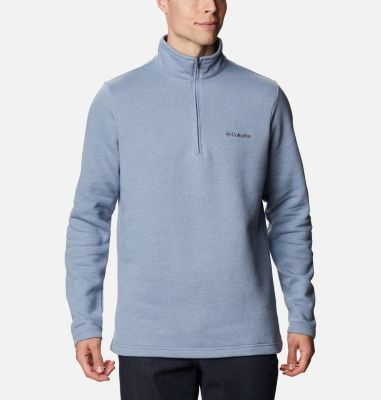 columbia grey heather great hart mountain ii half zip sweatshirt