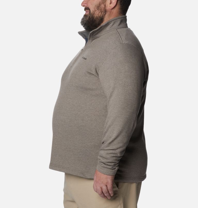 Men's Great Hart Mountain III Half Zip - Big, Color: Boulder Heather, image 3