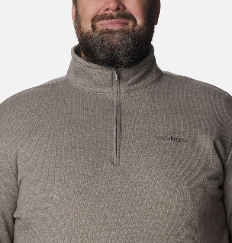 Men's Great Hart Mountain III Half Zip - Big, Color: Boulder Heather, image 4