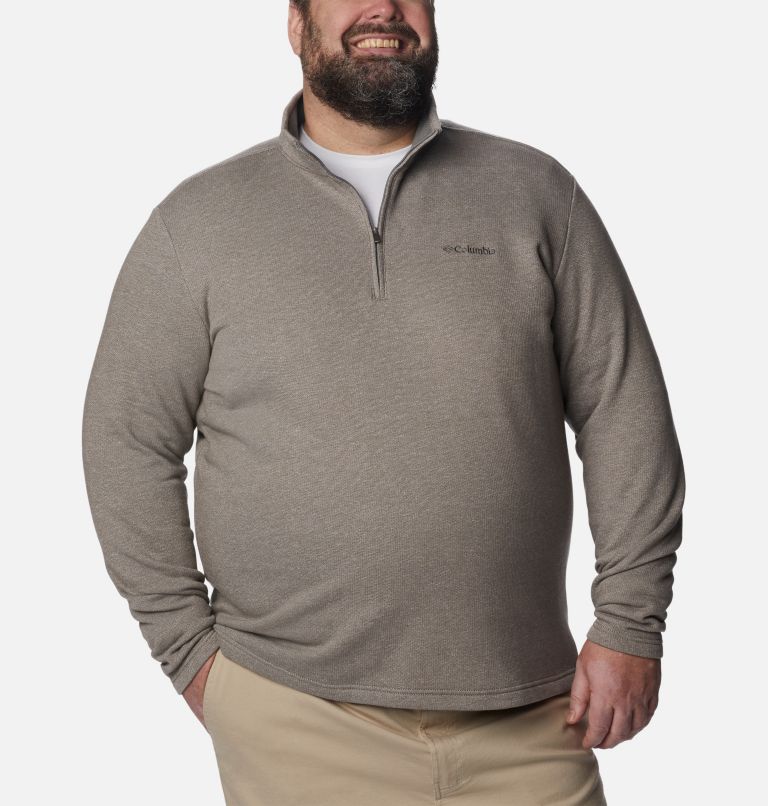 Men's Great Hart Mountain III Half Zip - Big, Color: Boulder Heather, image 5