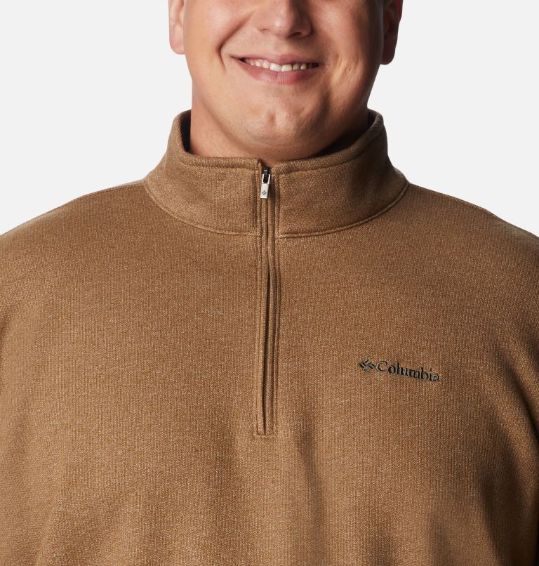 Men's Great Hart Mountain III Half Zip - Big, Color: Delta Heather, image 4