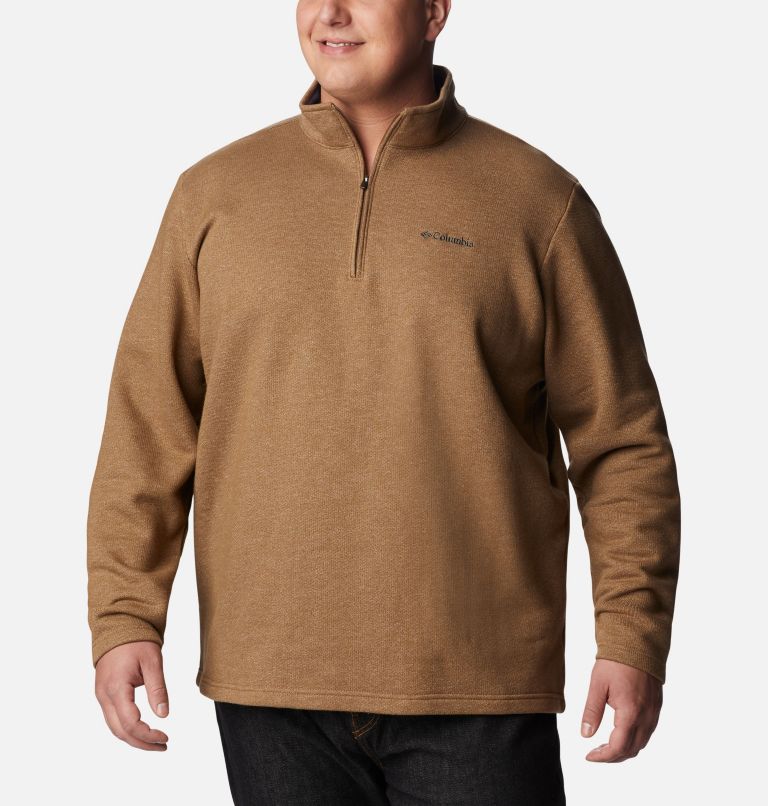 Men's Great Hart Mountain III Half Zip - Big, Color: Delta Heather, image 5