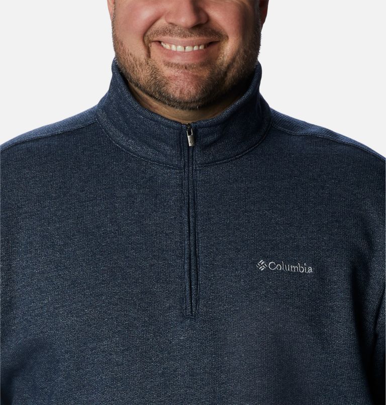 Men's Great Hart Mountain III Half Zip - Big, Color: Collegiate Navy Heather, image 4