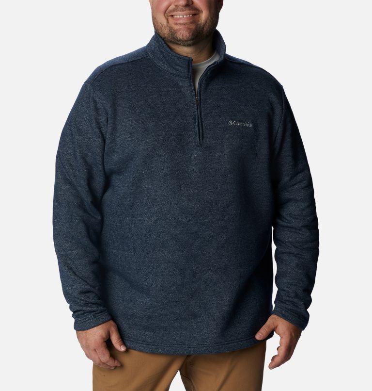 Men's Great Hart Mountain III Half Zip - Big, Color: Collegiate Navy Heather, image 1
