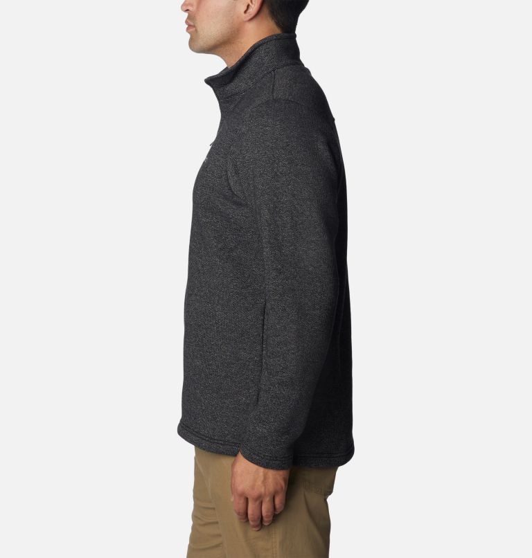 Men's Great Hart Mountain III Half Zip - Tall, Color: Black Heather, image 3