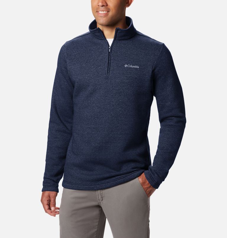 Men's Great Hart Mountain III Half Zip - Tall, Color: Collegiate Navy Heather, image 1