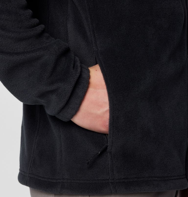 Men's PHG Fleece Jacket, Color: Black, Timberwoods Camo, image 7