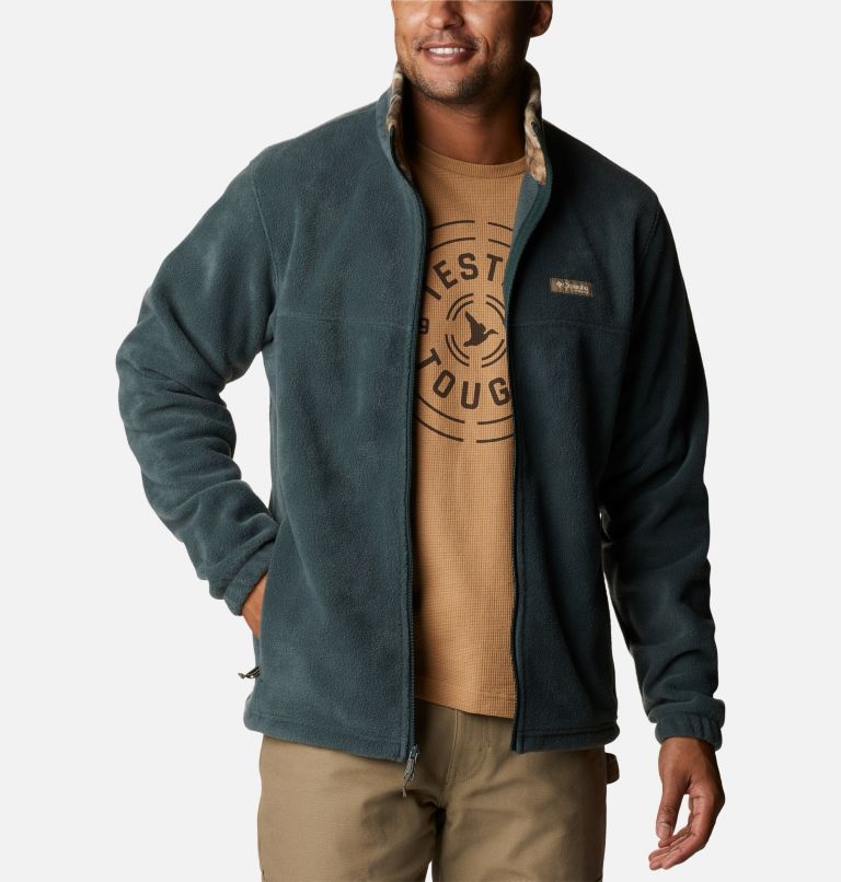 Thumbnail: Men's PHG Fleece Jacket, Color: Dark Forest, RT Edge, image 8