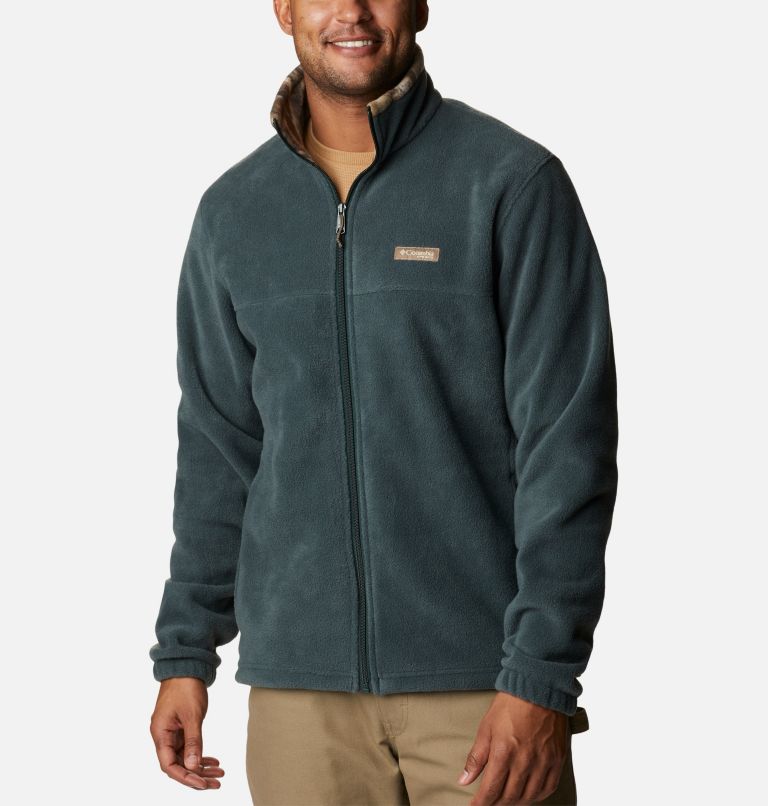 Thumbnail: Men's PHG Fleece Jacket, Color: Dark Forest, RT Edge, image 1