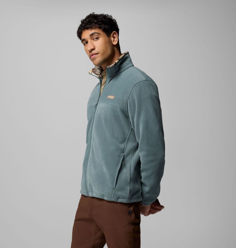 Men's PHG Fleece Jacket, Color: Pond, Timberwoods Camo, image 4