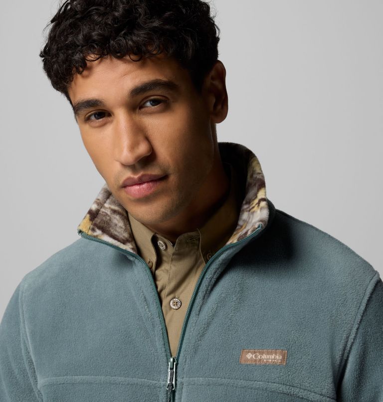 Men's PHG Fleece Jacket, Color: Pond, Timberwoods Camo, image 6