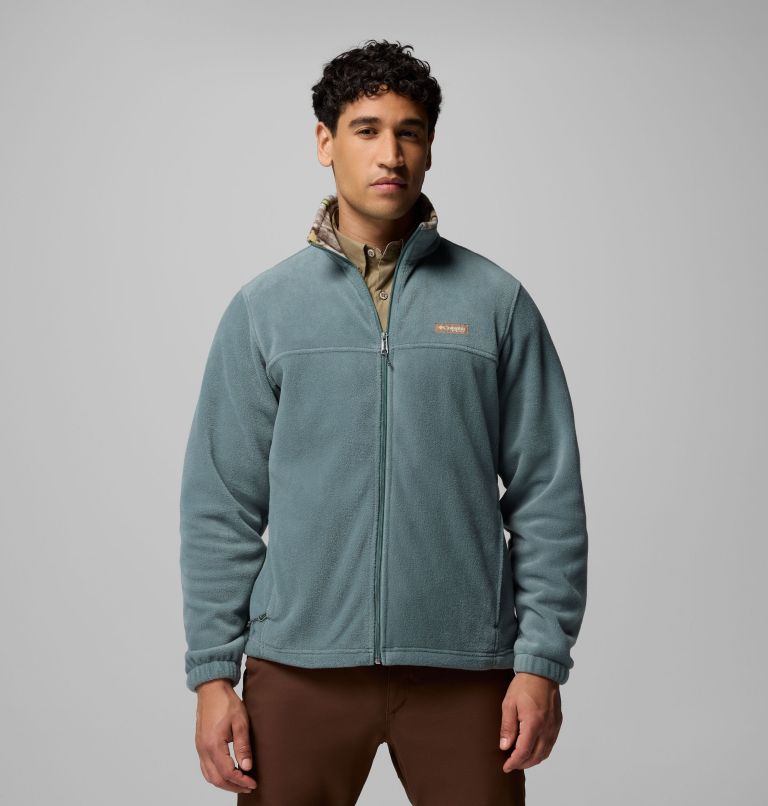 Men's PHG Fleece Jacket, Color: Pond, Timberwoods Camo, image 1