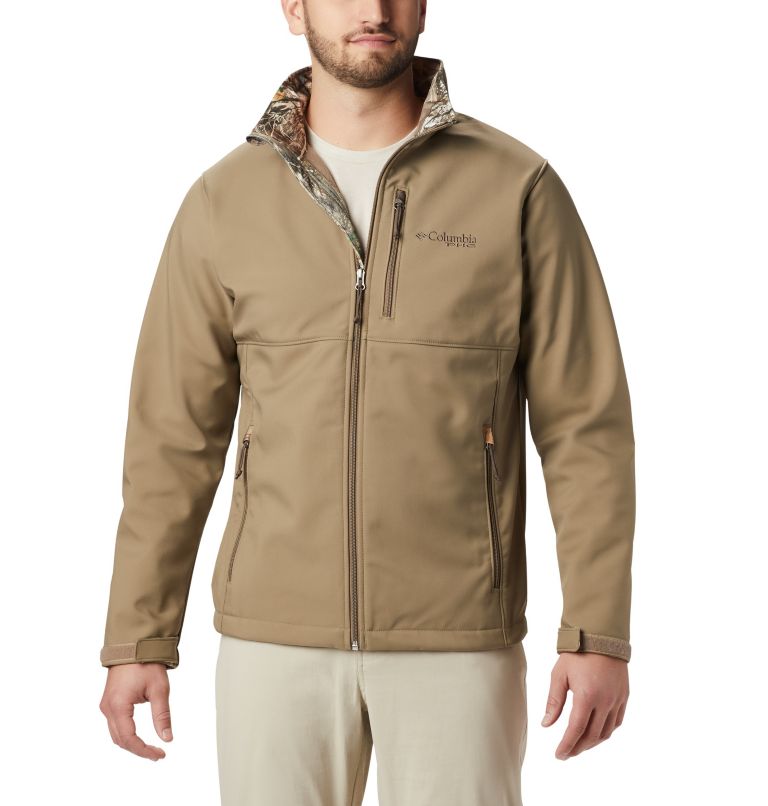 Thumbnail: Men’s PHG Ascender Softshell Jacket, Color: Flax, RT Edge, image 1