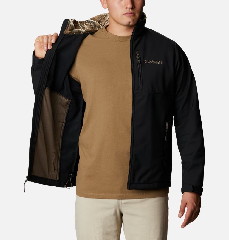 Thumbnail: Men’s PHG Ascender Softshell Jacket - Tall, Color: Black, RT Edge, image 5