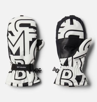 Kids' Core&trade; Mittens Y Core&trade; Mitten | 432 | L, White Typo Print, front