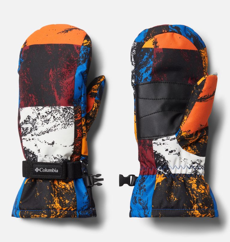 Kids' Core Mittens, Color: Bright Indigo Smorgas Berg Print, image 1