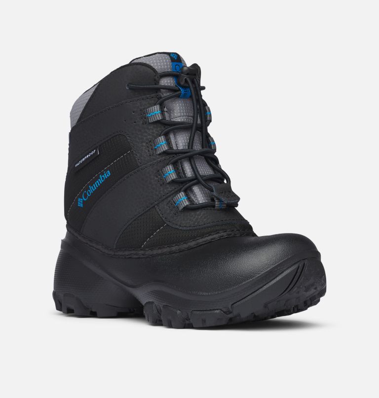 Youth Rope Tow III Waterproof Boot, Color: Black, Dark Compass, image 2