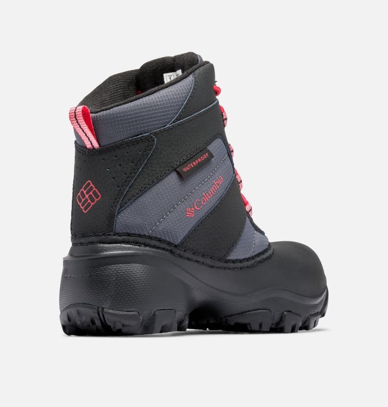 Thumbnail: Big Kids' Rope Tow Waterproof Boot, Color: Dark Grey, Mountain Red, image 9
