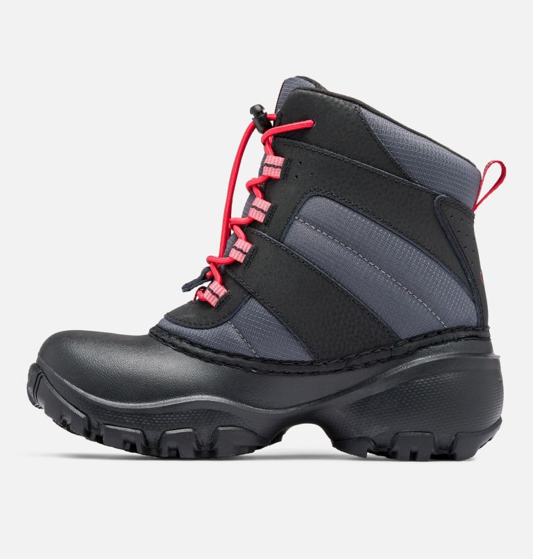 Youth Rope Tow III Waterproof Boot, Color: Dark Grey, Mountain Red, image 5