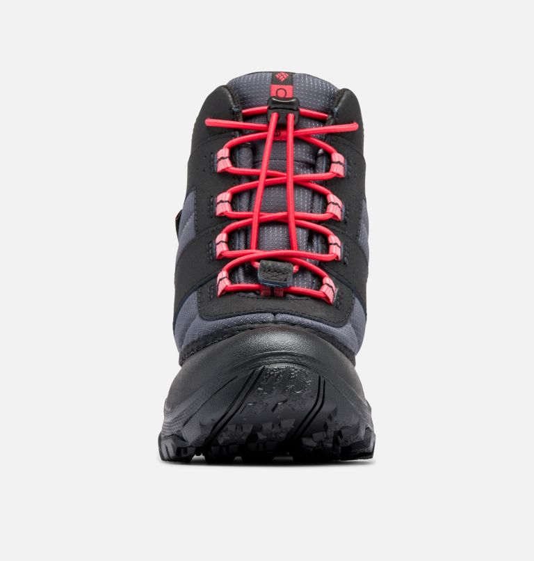 Thumbnail: Big Kids' Rope Tow Waterproof Boot, Color: Dark Grey, Mountain Red, image 7