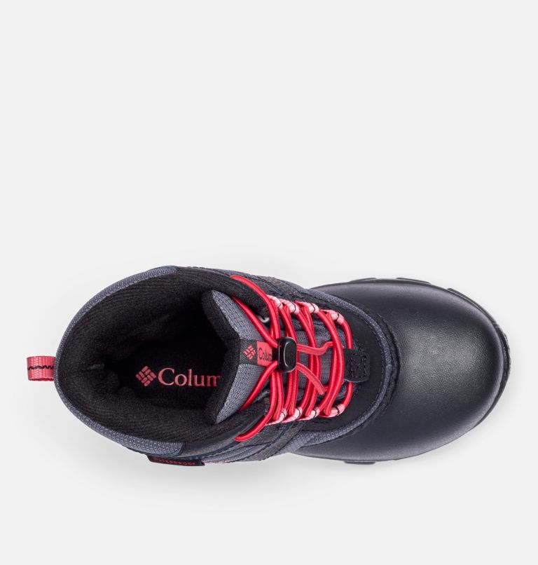 Big Kids' Rope Tow Waterproof Boot, Color: Dark Grey, Mountain Red, image 3