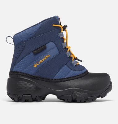 Big Kids' Rope Tow Waterproof Boot, Color: Dark Mountain, Collegiate Navy