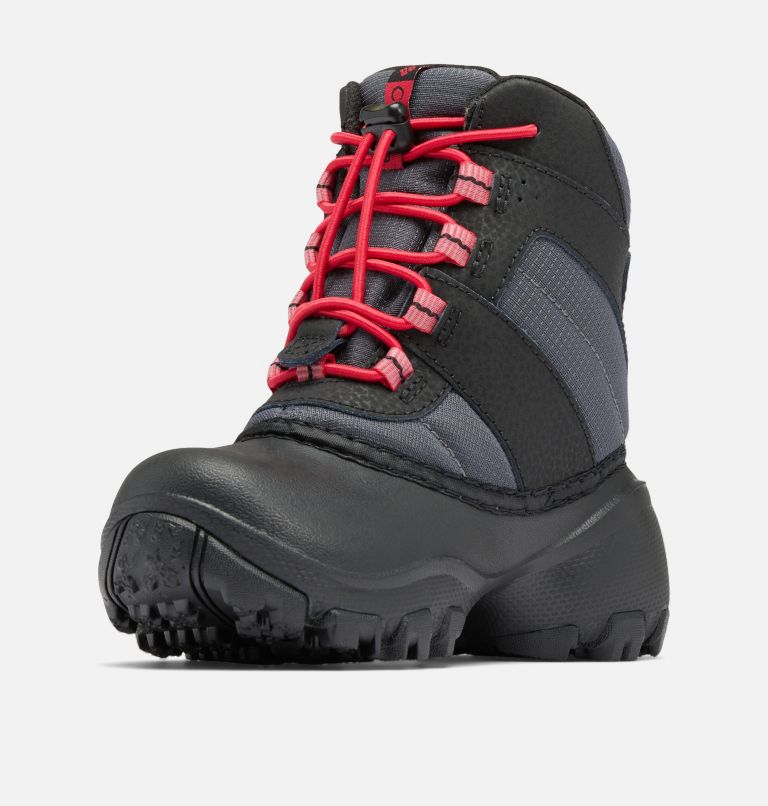 Kids' Rope Tow III Waterproof Boot, Color: Dark Grey, Mountain Red, image 6