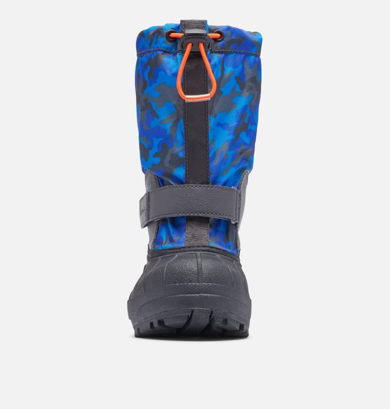 Big Kids' Powderbug Forty Print Boot, Color: Shark, Tangy Orange, image 7