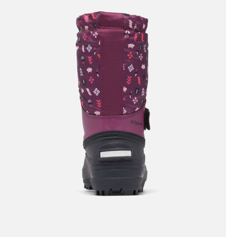 Thumbnail: Little Kids' Powderbug Forty Print Boot, Color: Marionberry, Peach Blossom, image 7