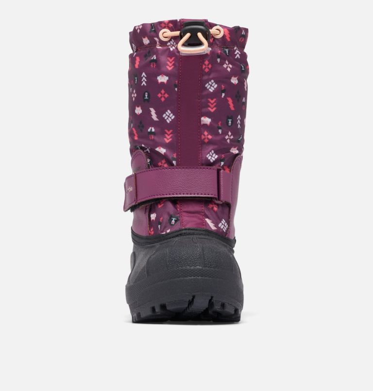 Thumbnail: Little Kids' Powderbug Forty Print Boot, Color: Marionberry, Peach Blossom, image 6