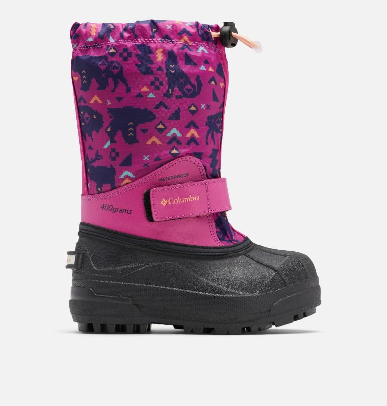 Botte Powderbug Forty Print pour petit enfant, Color: Wild Fuchsia, Bright Nectar, image 1