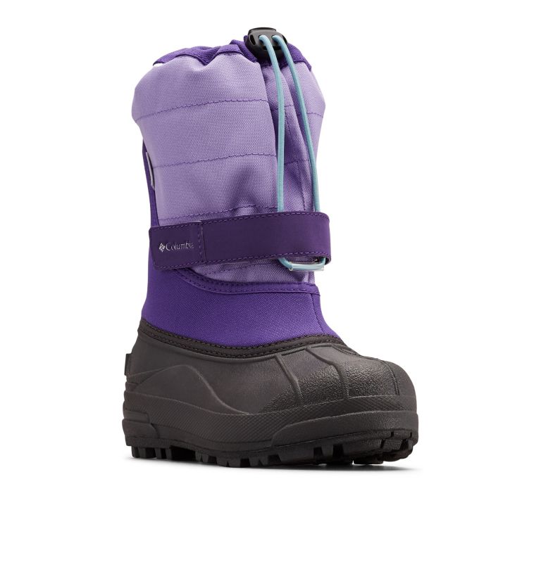 Big Kids’ Powderbug Plus II Snow Boot, Color: Emperor, Paisley Purple, image 2