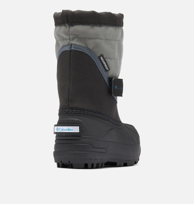 Little Kids’ Powderbug Plus II Snow Boot, Color: Black, Hyper Blue, image 9