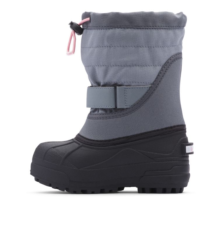 Little Kids’ Powderbug Plus II Snow Boot, Color: Grey Ash, Rosewater, image 5