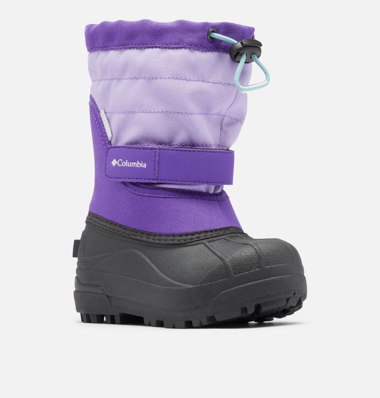 Kids' Powderbug Plus II Snow Boot, Color: Emperor, Paisley Purple, image 2