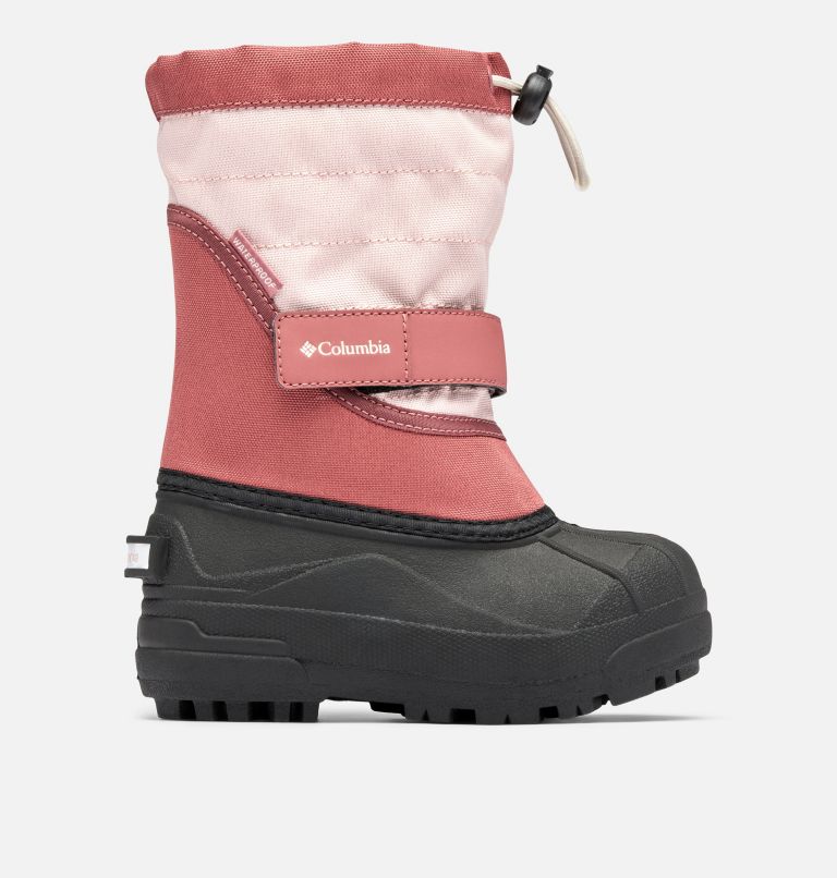 Little Kids’ Powderbug Plus II Snow Boot, Color: Dusty Pink, Beetroot, image 1
