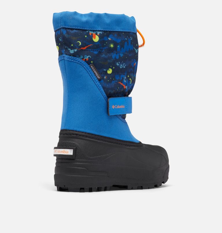 Big Kids’ Powderbug Plus II Print Snow Boot, Color: Bright Indigo, Bright Orange, image 9