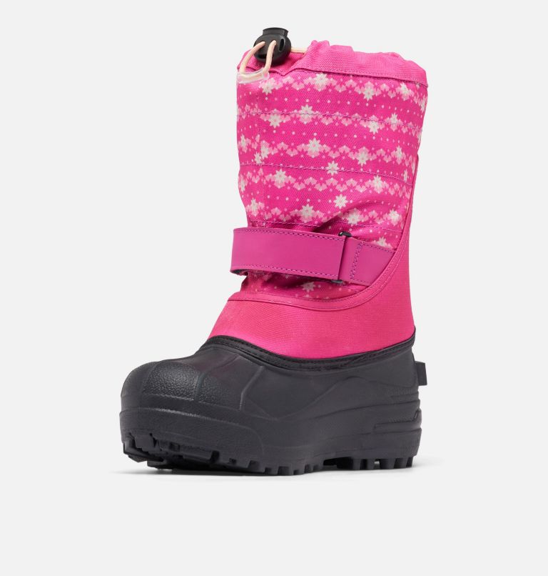 Big Kids’ Powderbug Plus II Print Snow Boot, Color: Pink Ice, Dusty Pink, image 6