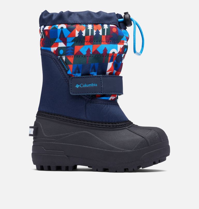 Columbia Powderbug Plus II Boys' Waterproof Winter Boots Blue MSRP $55.00 