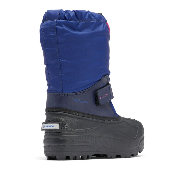 Big Kids’ Powderbug Forty Snow Boot, Color: Dark Sapphire, Wild Fuchsia, image 9
