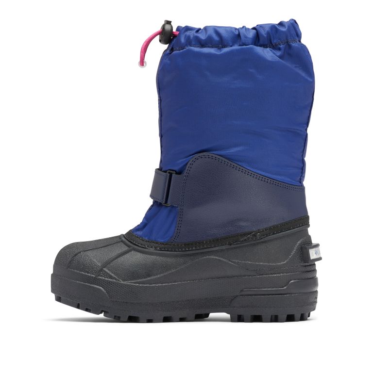 Big Kids’ Powderbug Forty Snow Boot, Color: Dark Sapphire, Wild Fuchsia, image 5