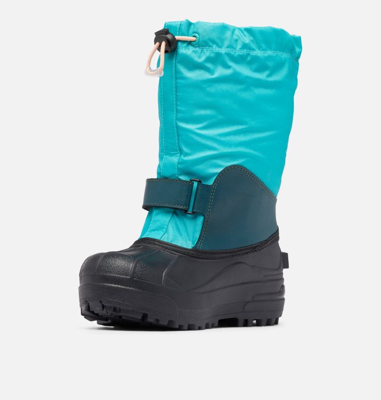 Big Kids’ Powderbug Forty Snow Boot, Color: Bright Aqua, Night Wave, image 6