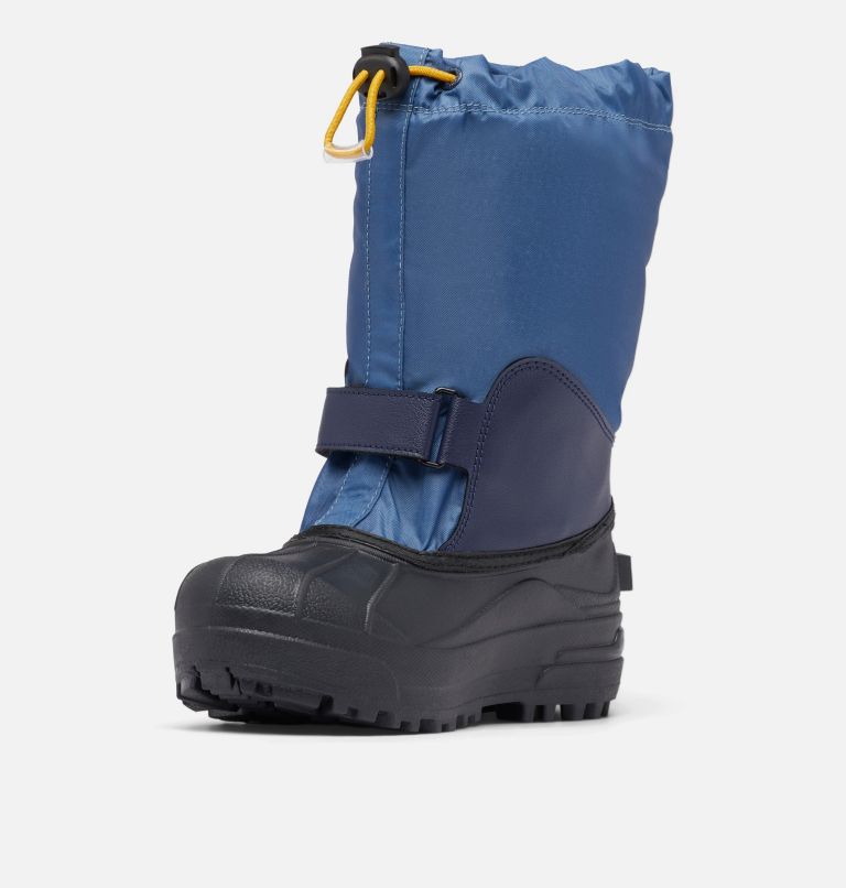 Thumbnail: Big Kids’ Powderbug Forty Snow Boot, Color: Dark Mountain, Collegiate Navy, image 6